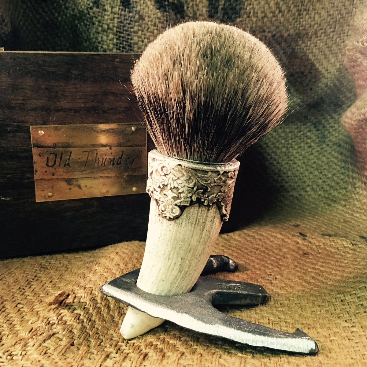 &quot;Old Thunder&quot; Limited Edition Custom Shaving Brush - The Holy Black Trading Co
 - 1