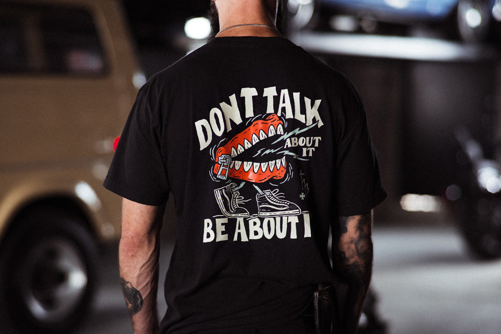 Dont Talk About It Tee by Rich Damm