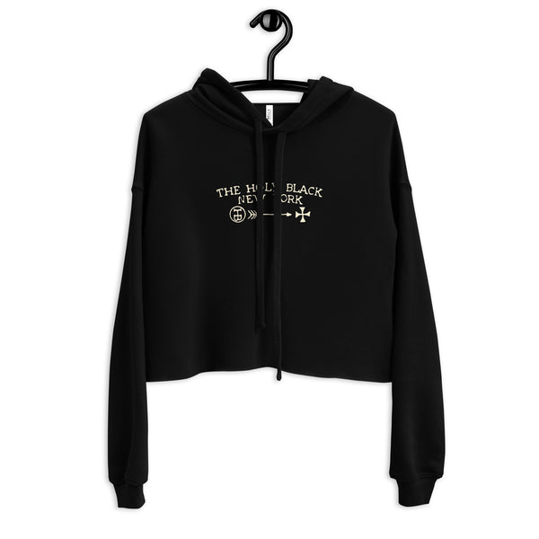 Crop Hoodie - The Holy Black Trading Co